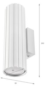 Brilagi - Nástěnné svítidlo CRISPINA 2xGU10/10W/230V 20 cm bílá
