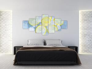 Obraz citrónů v ledu (210x100 cm)