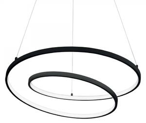 Ideal Lux 269450 - LED lustr Oz black 59W, 3000K, 6000lm, Ø800, černá/opál