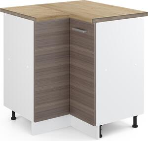 Rohová skříňka Vicco R-Line Ušlechtilá šedá 75.6 cm , PD Dub, Model 45686
