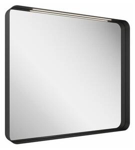 Zrcadlo bez vypínače Ravak Strip 90x70,6 cm černá X000001572