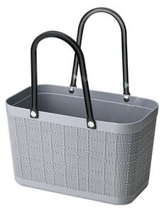 ECa ORM03 Organizér do koupelny, nákupní košík šedý