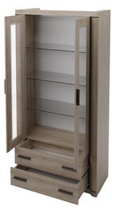 Nábytek do obývacího pokoje s LED osvětlením ARIKA 4 - dub lanýž