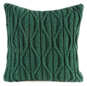 VÁNOČNÍ DEKORAČNÍ POVLEK NA POLŠTÁŘ SWEATER 45X45 CM ZELENÁ