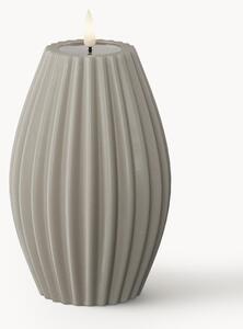 Ručně vyrobená LED svíčka Round Stripe, V 15 cm