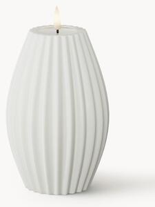 Ručně vyrobená LED svíčka Round Stripe, V 15 cm