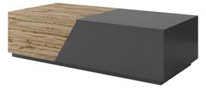Konferenční stolek CEELIAS 124x42 cm antracit/dub wotan