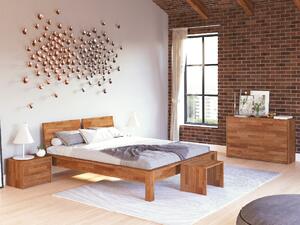 Dubová postel Massivo Style 160x200 cm, dub, masiv - Výprodej