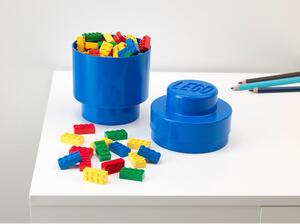 Modrý úložný kulatý box LEGO®