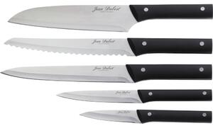 Sada 5 nožů z nerezové oceli a bloku na nože Jean Dubost Crazy Blanc
