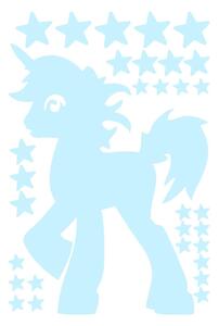 Svítící samolepka Fanastick Unicorn With Stars