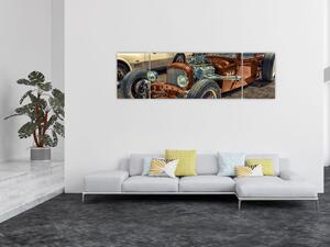 Obraz hnědého auta (170x50 cm)