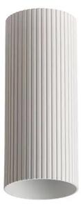 Minimalistické bodové svítidlo Lucas Ribbed Tube 20 bílá