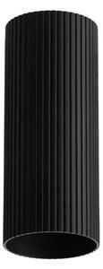 Minimalistické bodové svítidlo Lucas Ribbed Tube 20 černá
