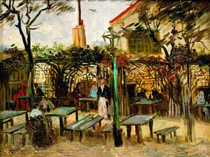 Obrazová reprodukce Café Terrace on Montmartre (La Guinguette) - Vincent van Gogh, (40 x 30 cm)