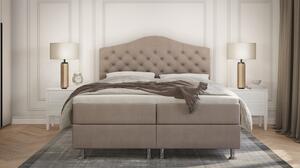 Elegantní postel LADY - 200x200, béžová