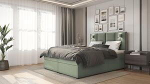 Americká postel ANDY - 160x200, zelená