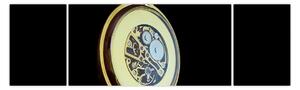 Obraz zlatých kapesních hodinek (170x50 cm)