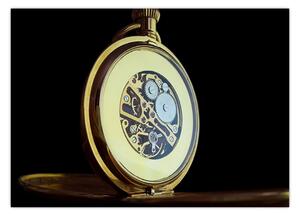 Obraz zlatých kapesních hodinek (70x50 cm)