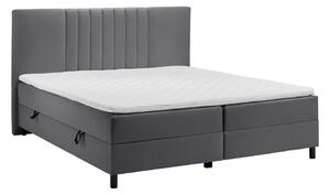 Boxspring Postel Roma Tm. Šědá, 180x200cm