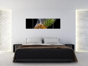 Obraz ananasu ve vodě (170x50 cm)