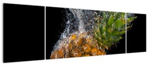 Obraz ananasu ve vodě (170x50 cm)