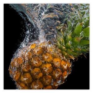 Obraz ananasu ve vodě (30x30 cm)