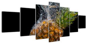Obraz ananasu ve vodě (210x100 cm)