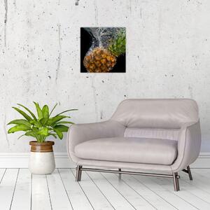 Obraz ananasu ve vodě (30x30 cm)