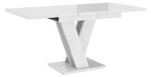 Rozkládací jídelní stůl NAPUREN - beton / bílý