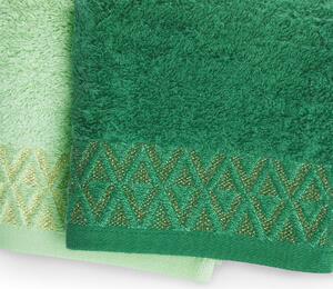 FLHF Ručník Andrea zeleno mátově zelená, set 30x50 50x90 70x140 cm