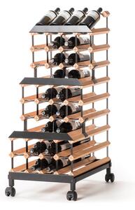RAXI - český výrobek Pojízdný stojan na víno RAXI s kapacitou 48 lahví