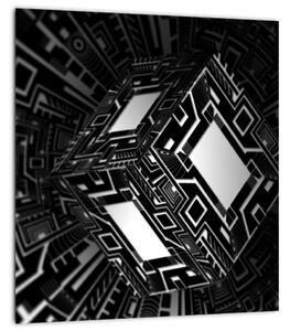 Obraz abstraktní krychle (30x30 cm)