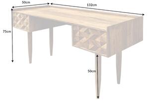 Designový psací stůl Halia Honey 132 cm akácie