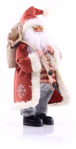 FLHF Vánoční dekorační postavička - Santa Claus, červená 63cm