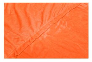 Oranžové mikroplyšové prostěradlo My House, 180 x 200 cm
