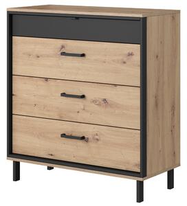 NEST | komoda 4S | 90 cm | artisan/antracit