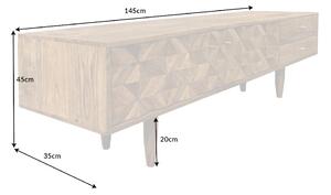 Designový TV stolek Halia Honey 145 cm akácie