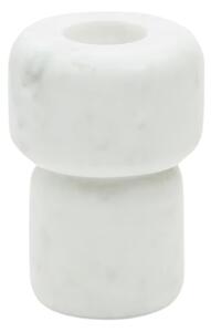 Bílý mramorový svícen Kave Home Signe 12 cm