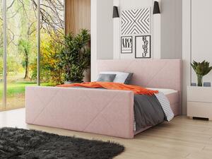 Americká postel s úložným prostorem 180x200 RANON 4 - růžová + topper ZDARMA