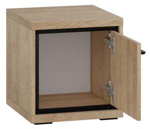 Ložnicová sestava s LED osvětlením a postelí 160x200 SUCRE 1 - ořech hikora / dub