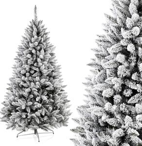 AmeliaHome Umělý vánoční stromek, Skandinávský smrk William, sníh, 120cm