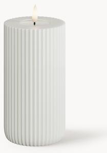 Ručně vyrobená LED svíčka Solid Stripe, V 15 cm