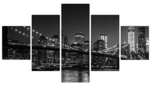 Obraz Brooklyn mostu v New Yorku (125x70 cm)
