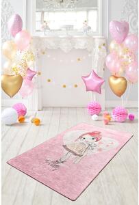 Růžový dětský protiskluzový koberec Conceptum Hypnose Pretty, 140 x 190 cm