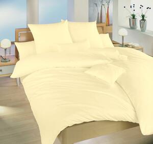 Kvalitní ložní prádlo z česané bavlny s krepovou úpravou. Jednobarevné povlečení v jemné světle žluté barvě. Povlečení Žluté UNI doporučujeme kombinovat s bílým nebo banánovým prostěradlem. Rozměr povlečení je 240x200, 2x70x90 cm