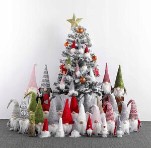 TUTUMI - Vánoční skřítek, červený/šedý - 50cm