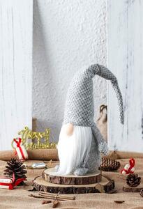 TUTUMI - Vánoční skřítek, šedý úplet - 40cm