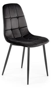 Čalouněná židle K417 VELVET černá