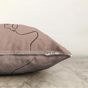 Béžový povlak na polštář s příměsí bavlny Minimalist Cushion Covers Portrait, 55 x 55 cm